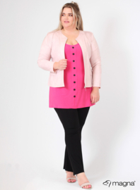 Kort Leather Look jasje (K-31-LL) 005-Baby Roze