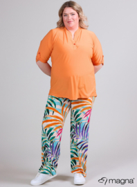 Roll Sleeve Top (B-9001) 019-Orange