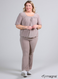 Short Sleeve Puffy Shirt (B-8018) 014-Sand