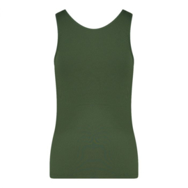 RJ pure color dames shirt  - Donker Groen -