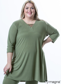 Relaxed V-Strap tunic (C-2320) 080-Sage Green