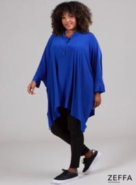 Oversized Tuniek/Ponncho (ZF-PO-1002)  060-Royal Blue