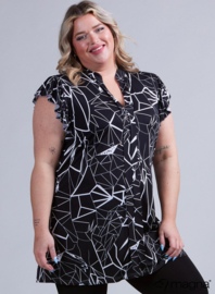 Sleeveless Frill Tunic (C-2305-PR) 358001-Geo
