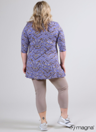 Lange basic shirt (B-6004-VP-MB) U04003-Animal Waves Lila