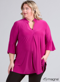 Flared Sleeves Relaxed Tunic (C-2503) 056-Magenta