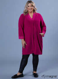 Lace Detailed Tunic (C-2326) 056-Dr.Fuchsia