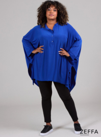 Oversized Tuniek/Ponncho (ZF-PO-1002)  060-Royal Blue