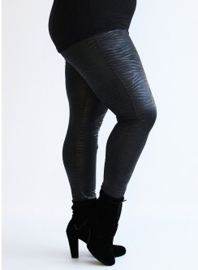 Legging Leather Look (F-23-LL-PR) 515001-Zebra Black
