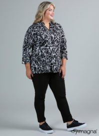 Roll Sleeve Top (B-9001-PR) V51001-Splash BW