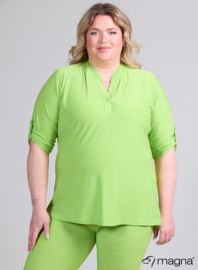 Roll Sleeve Top (B-9001) 008-Lime Green