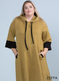 Oversized Long Hoody-Tunic (ZF-SW-1001-TEX) 065-Musterd