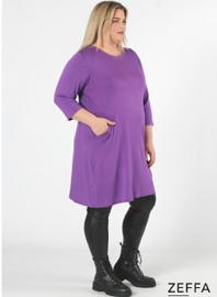 Tuniek met zakken (ZF-TU-1010-VS)  021-Paars