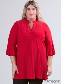 Flared Sleeves Relaxed Tunic (C-2503) 015-Rood