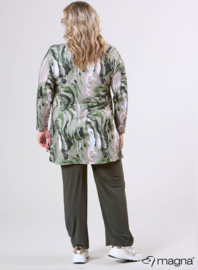 Long Sleeve A-Line Tunic (B-2401-PRINT) T70031-Pebble Waves Green