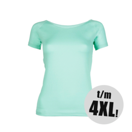 RJ-Pure Color Dames T-Shirt  -  Mint