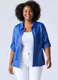 Flap Zip Jacket (K-2601-LL) 071-Dark Sky Blue