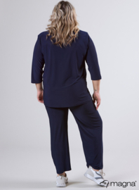 Comfy Button Flap Tunic (C-2504) 017-Marine