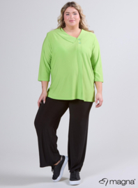 Comfy Button Flap Tunic (C-2504) 008-Lime Green