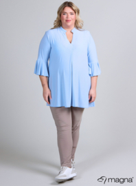 Flared Sleeves Relaxed Tunic (C-2503) 004-Sky Blue