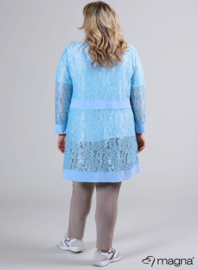 Open Lace Cardigan (N-2501) 004-Sky Blue