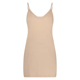 RJ Pure Color Dames Jurkje V-Hals -321-Caffé Latte