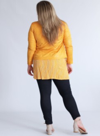 Kort Leather Look jasje (K-31-LL) 078-Mango Yellow