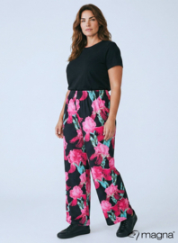 Broek Basic (D-03-PRINT) T29056-Floral Magenta-Green