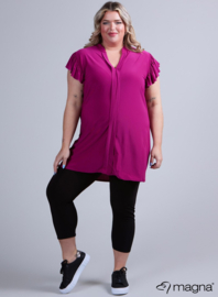 Sleeveless Frill Tunic (C-2305) 056-Magenta