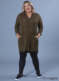 Tuniek 3/4 Mouw (C-8011-VP) W40031-Leopard Green-Khaki