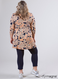 Lange basic shirt (B-6004-VP-MB) U25066-Chalk Shapes Coral