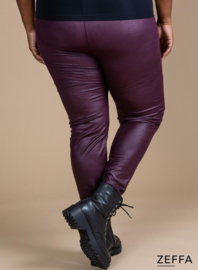 Leather Look Legging (ZF-LE-1008) 026-Aubergine