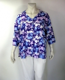 Blouse Denver (24-3142-paarsrozeballs)