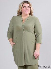 A-Line Long Pocket Tunic (C-2217) 080-Sage Green