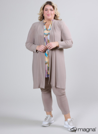 Open Front Loose Cardigan (N-2201) 014-Sand