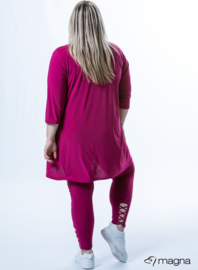 Relaxed V-Strap tunic (C-2320) 056-Dr.Fuchsia