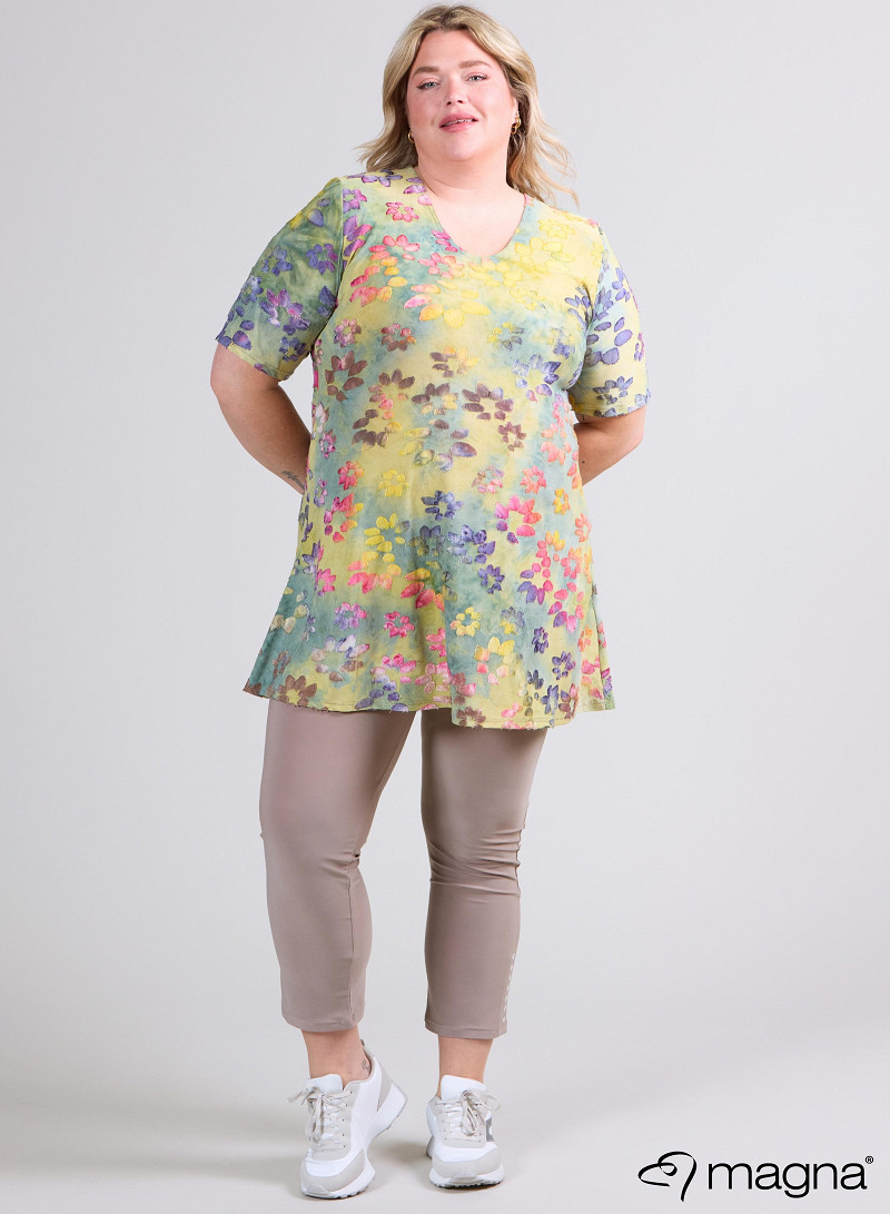 A-Line Short Sleeve Shirt (B-2508-MSH) T76007-Daisy Yellow-Green