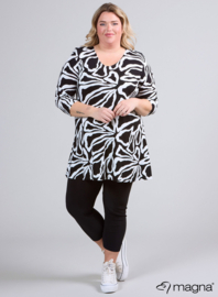 Lange basic shirt (B-6004-VP-MB) U03001-Wobbly Circle BW
