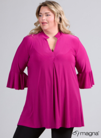 Flared Sleeves Relaxed Tunic (C-2503) 056-Magenta