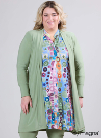 Open Front Loose Cardigan (N-2201) 022-Licht Khaki