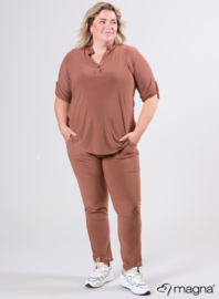 Roll Sleeve Top (B-9001) 063-Camel