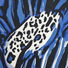 Open Front Loose Cardigan (N-2201-PRINT) T71060-Animal Waves Blue