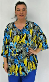 Blouse Emma (67-4955) YelBlue Flwr