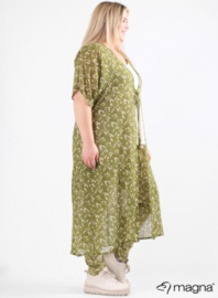Lang Lichtgewicht Vest (N-2005) A64023-Small Flower Green