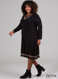 V-Element Dress (ZF-DR-1008-SOL) 061-Taupe