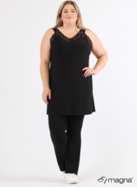 Long Lace Top (C-2123) 001-Zwart