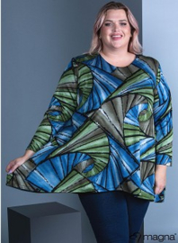 Tuniek Isabel (C-4051-HVP) X990031-Maze Green-Blue