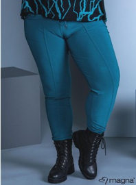 Broek zakken en smalle pijpen (D-8006) 048-Petrol