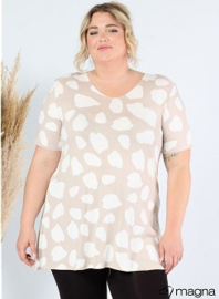 Short Sleeve A-lijn Shirt (B-9004) Y30014-Big Cow Sand