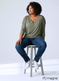 Rings Tunic (C-2607) 022-Light Khaki