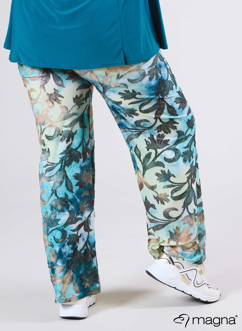 Broek Basic (D-03-MSH) U51048-Fall Leaves Petrol